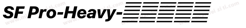 SF Pro-Heavy字体转换